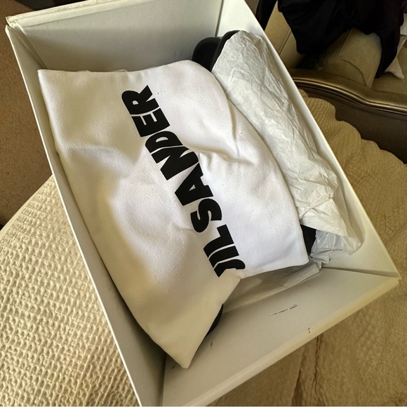 Brand New! Jil Sander padded crossover sandals size 45 - Picture 3 of 5